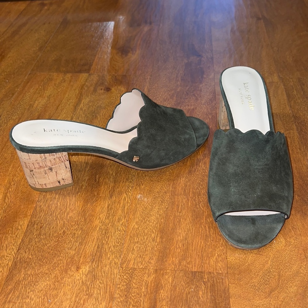 Kate Spade Warren Green Mule Heel Sandal